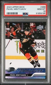 2023-24 Upper Deck Pavel Mintyukov Young Guns YG Rookie RC PSA 10 - NEW SLAB - Picture 1 of 2