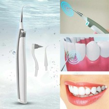 PULIZIA DENTI AD ULTRASUONI CON LED A BATTERIE RIMOZIONE TARTARO PLACCA MACCHIE