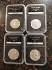  Four Silver Half Dollar Inc:1940 W/l,1960 & 1961 Franklin, 1964 Kennedy. By Pcs