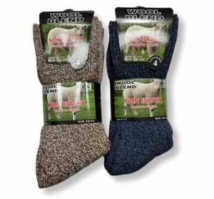 3, 6, 12 Pairs Mens Non-Elastic Diabetic Socks Ultimate Comfort Sock Size UK6-11 - Picture 1 of 4