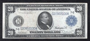 FR. 990 1914 $20 TWENTY DOLLARS FRN FEDERAL RESERVE NOTE CHICAGO, IL VERY FINE+ - Picture 1 of 2