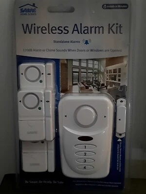 Sabre Wireless Door Window Stand-alone Alarm Kit HS-WAK NEW White - Image 1 of 2