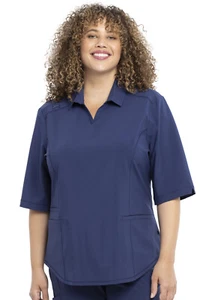 Camisa polo antimicrobiana Navy Cherokee Scrubs Infinity CK872A NYPS - Imagen 1 de 5