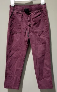 Cat & Jack Boys' 7 Burgundy Utility Joggers Pants Adjustable Drawstring Waist - Picture 1 of 6