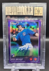 2015 Topps Chrome Rookie Auto Purple #AR-KB Kris Bryant #/250 BGS 9.5+ - Imagen 1 de 2