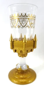 Disney World Beauty & the Beast Be Our Guest Light Up Gold Goblet Cup Chalice - Picture 1 of 5