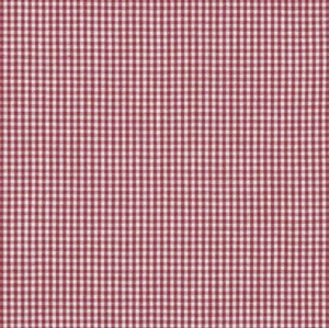 Burgundy Gingham Checkered 1/8” inch Fabric poly cotton 60” wide no stretch - Picture 1 of 1