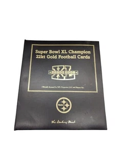 Super Bowl XL Champion 22kt Gold Football Cards Pittsburgh Steelers Set - Picture 1 of 16