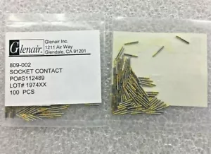 (5 Stück Posten) 809-002, Glenair Kontakt SKT 23 Größe Crimp ST Kabelhalterung 22-28AWG - Bild 1 von 1