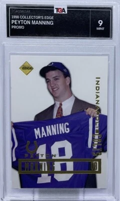 Peyton Manning Rookie TGA 9 - 1998 Collector's Edge Draft - Colts, Broncos, Vols - Image 1 of 4