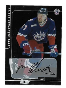 2001 In The Game Sigmature Series Jan Hlavac Auto #147 Rangers - Picture 1 of 2