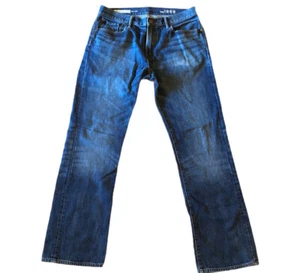 Gap Men’s 36x34 Standard Fit Mid Rise Distressed Blue Jeans EUC - Picture 1 of 8