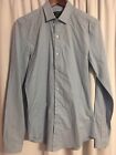 Topman Men’s Shirt XS Button Down Blue Collared Muscle Fit NWT $55 Nordstroms!
