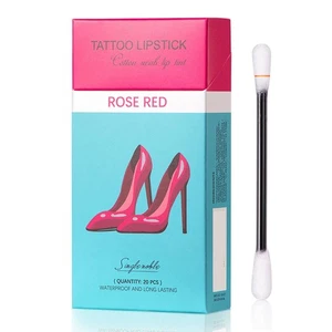 20Pcs/Box Tattoo Lipstick Cotton Swab Lip Tint WaterproofB - Picture 1 of 8