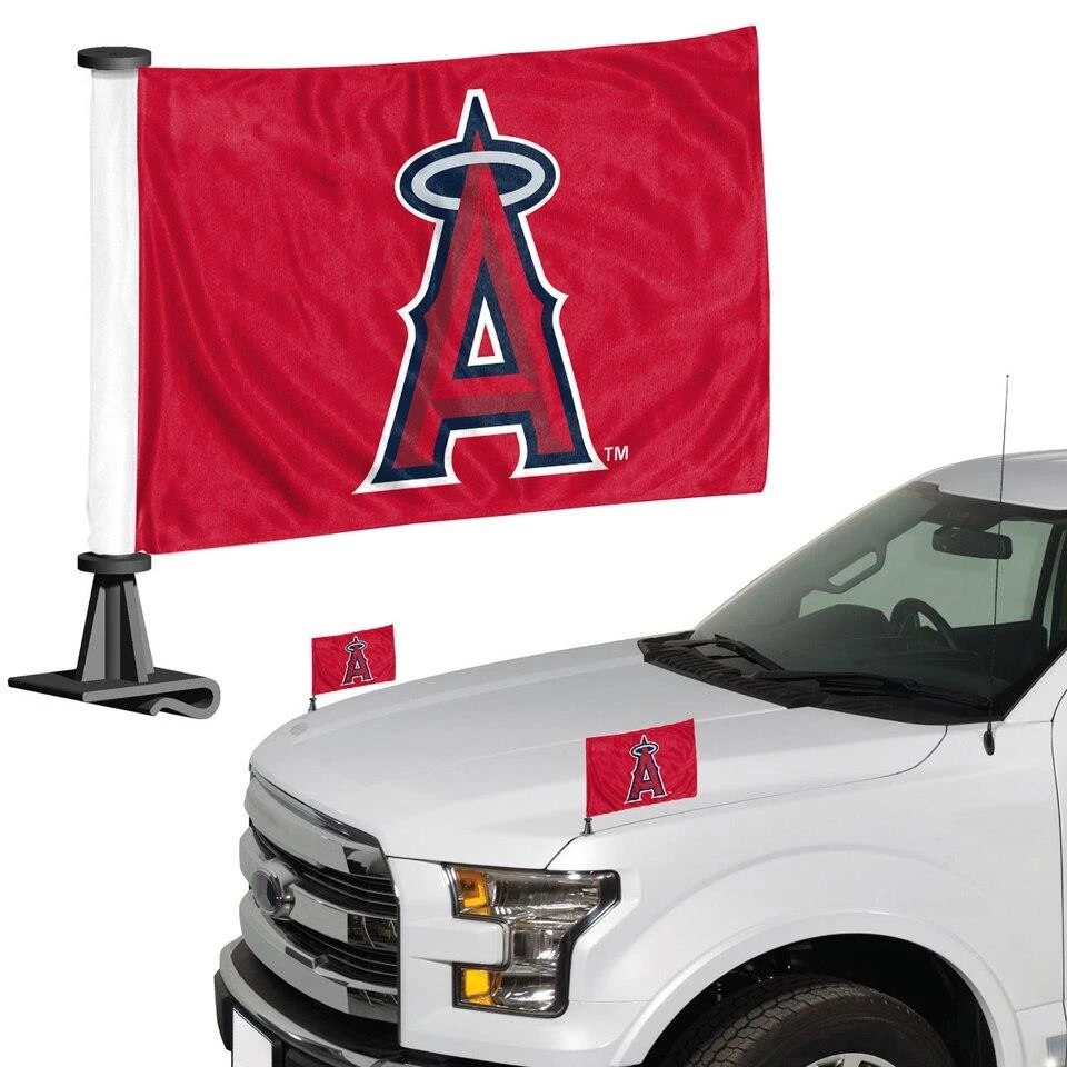 Los Angeles Angels Ambassador Car Flag 2 Piece Set [NEW] MLB Banner Sign Truck - Image 1 of 1