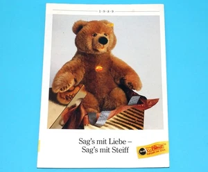STEIFF COLLECTION 1989 TOY CATALOG GERMANY KNOPF IM OHR - Picture 1 of 7