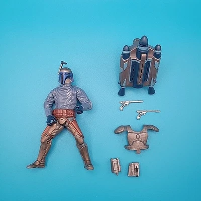 Star Wars Jango Fett con Jetpack Electrónico El Ataque de los Clones 2002 Funciona Foto 1 de 3