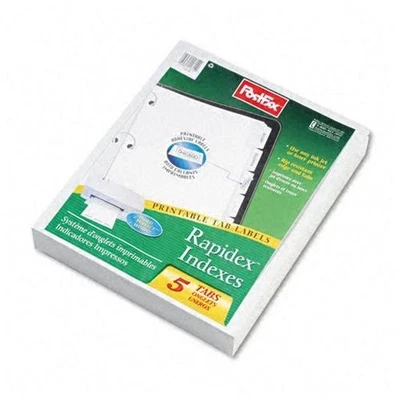 Pestañas divisorias personalizadas autoadhesivas Oxford de 3 orificios - Impresión - 5 pestañas[s]/juego - 25/ Foto 1 de 2