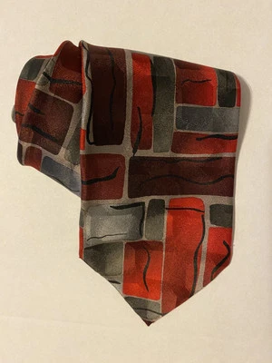 Corbata Jerry Garcia Hombre Colección Escalas Rojo/Negro/Plateado Cuello Foto 1 de 3