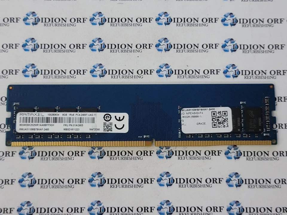 Ramaxel 8gb DDR4 Desktop RAM 2400 MHz 1rx8 RMUA5110MB78HAF-2400, SKU 14533 - Image 1 of 1