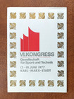 Gedenkblatt DDR - VI. Kongress Gesellschaft für Sport und Technik 1977