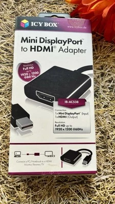 ICY BOX Mini Display Port to HDMI Adapter - Bild 1 von 4