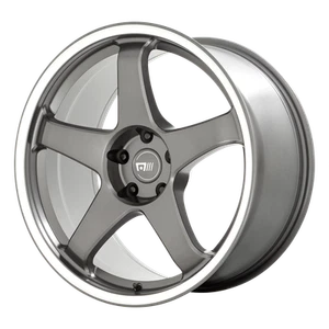 18x8.5 Motegi MR151 CS5 Gunmetal With Machined Lip Wheel 5x108 (42mm) - Picture 1 of 5