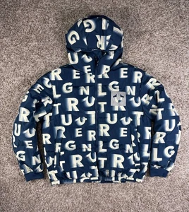 True Religion Men's Multiply Puffer Jacket Over Logo Blue Size 2XL - Picture 1 of 14