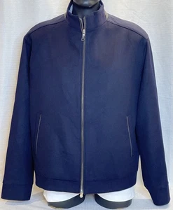 Peter Millar Wool Cashmere Crown Fleece Westport Jacket Men's size X-Large Blue - Picture 1 of 11