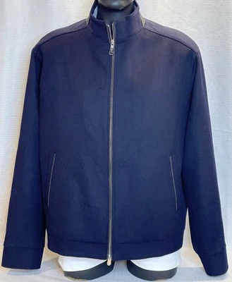 Peter Millar Wool Cashmere Crown Fleece Westport Jacket Men's size X-Large Blue - Image 1 of 4