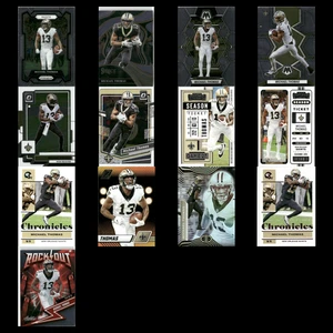 Lote de 13 tarjetas de fútbol americano Michael Thomas 2020-23 Panini New Orleans Saints NFL - Imagen 1 de 15
