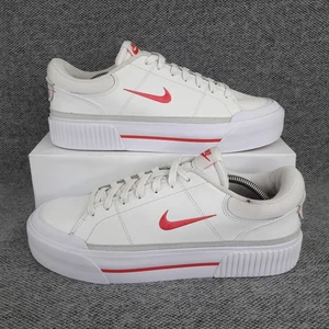 Nike Mujeres Entrenadores Reino Unido 9 Blanco Rosa Corte Legacy Lift Damas Zapatos FV5526-102 - Imagen 1 de 16