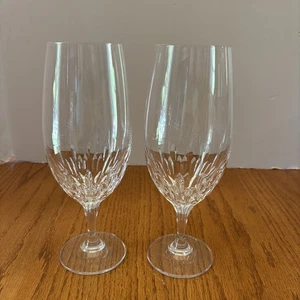 Godinger Shannon Etched Chelsea Iced Tea Glass 9” Set Of 2 - Picture 1 of 5