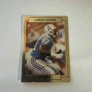1990 HI-PRO Marketing NFL Lamar Lathon Houston Oilers Card #32 - Foto 1 di 2