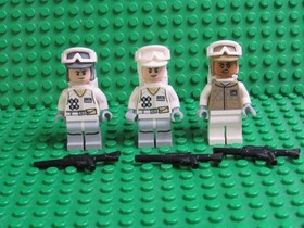 Lot LEGO Star Wars Minifigures Hoth Rebel Trooper White Tan Uniform 75098 WH54