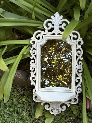 VTG MCMLXX Dart Ornate Wall Mirror Shelf Sconce Hollywood Regency #2326 Rococo - Image 1 of 4