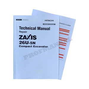 HITACHI ZAXIS 26U-5N EXCAVATOR REPAIR SERVICE MANUAL + !BONUS! - Picture 1 of 6
