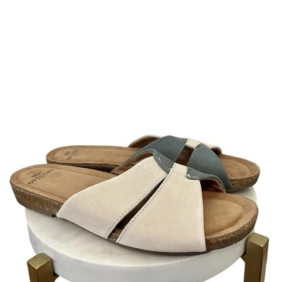 Sandalias Earth Origins Gamuza Bloques de Color Slide Talla 8 Azul Lexi Multi Para Mujer Foto 1 de 4