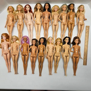 Barbie ENORME LOTTO DI 18 BAMBOLE - Fashionista Millie asiatica AA Teresa capelli rossi nuda - Foto 1 di 13