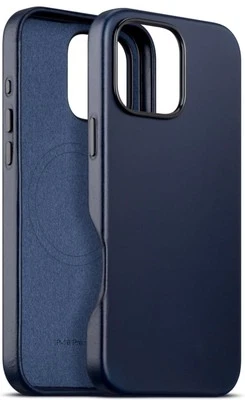 Maogoam IPhone 16 Pro Max Genuine Leather Case Blue - Image 1 of 4