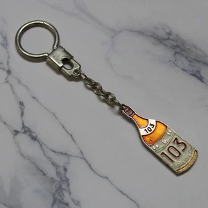 Keychain Metal Enamel Brandy 103 Bobadilla And Cia Vintage C.1970s - Picture 1 of 1