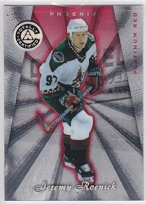 1997-98, Totally Certified, Platinum Red, #65 Jeremy Roenick/6199, INV415 & 416 - Image 1 of 2