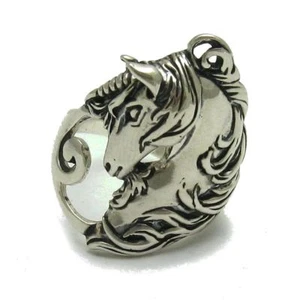 Stylish Sterling Silver Ring Horse Unicorn Solid 925 Handmade Genuine Empress - Picture 1 of 8
