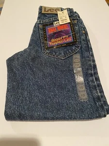 Vintage Lee Jeans Boys Size 10 Reg Dark Blue USA New With Tags - Picture 1 of 4