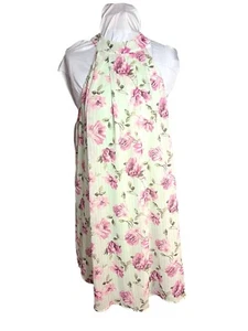 Vestido halter floral rosa menta sin mangas de Lila Clothing Co. para mujer talla pequeña - Imagen 1 de 9