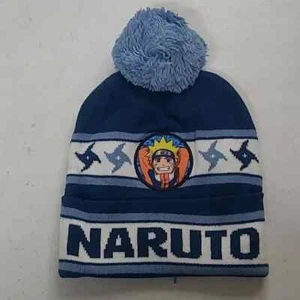 New! Boys' Naruto Pom Beanie - Blue - Picture 1 of 5
