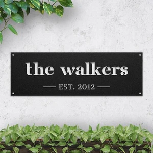 Custom Family Name Sign – Personalized Last Name Plaque – Modern Wall Art Decor - Picture 1 of 31