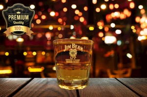 Vaso Jim Beam Kentucky Straight Bourbon Whiskey Rocks - Imagen 1 de 4