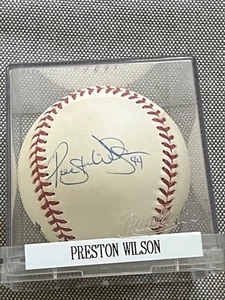 Preston Wilson Autographed Rawlings Official ML Baseball (Mets/Marlins/Rockies) - Picture 1 of 2