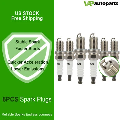 6x bujías de iridio y platino para Saab 900 V6 1995-1997 2,5 L Foto 1 de 4